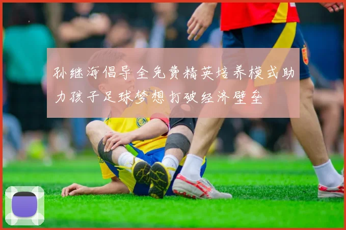 孙继海倡导全免费精英培养模式助力孩子足球梦想打破经济壁垒