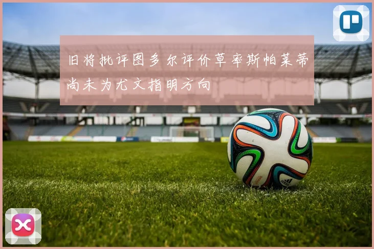 旧将批评图多尔评价草率斯帕莱蒂尚未为尤文指明方向