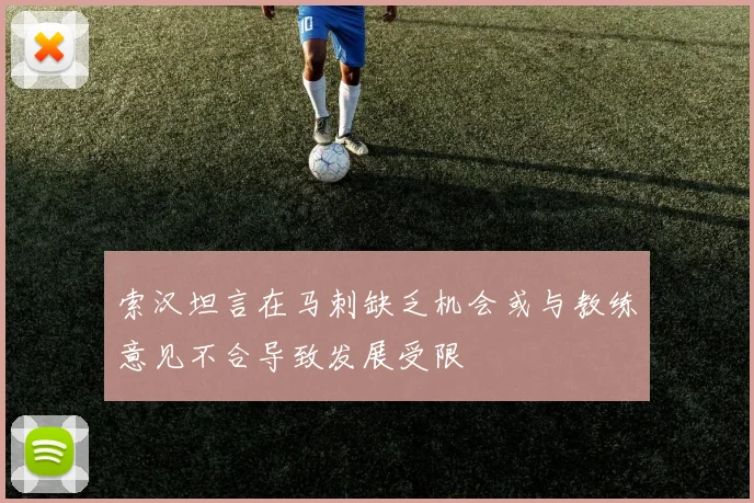 索汉坦言在马刺缺乏机会或与教练意见不合导致发展受限